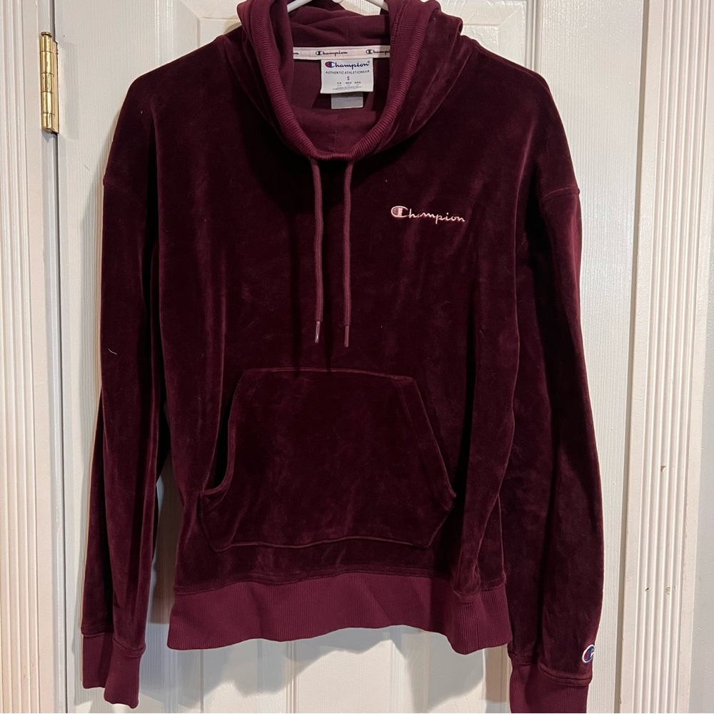 Champion Burgundy Hoodie